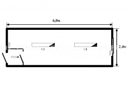 Блок-контейнер 6м жилой для строительных объектов в Фролове