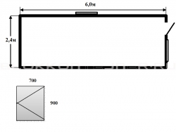 Вагончик-бытовка 6м для временного жилья в Фролове