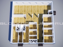 Модульная столовая из блок-контейнеров в Фролове